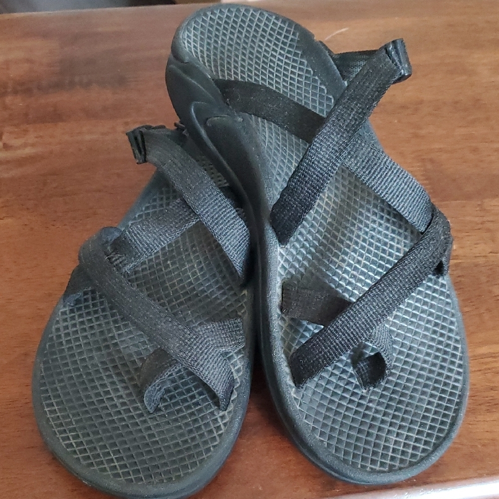 Black Strappy Chaco Sandals